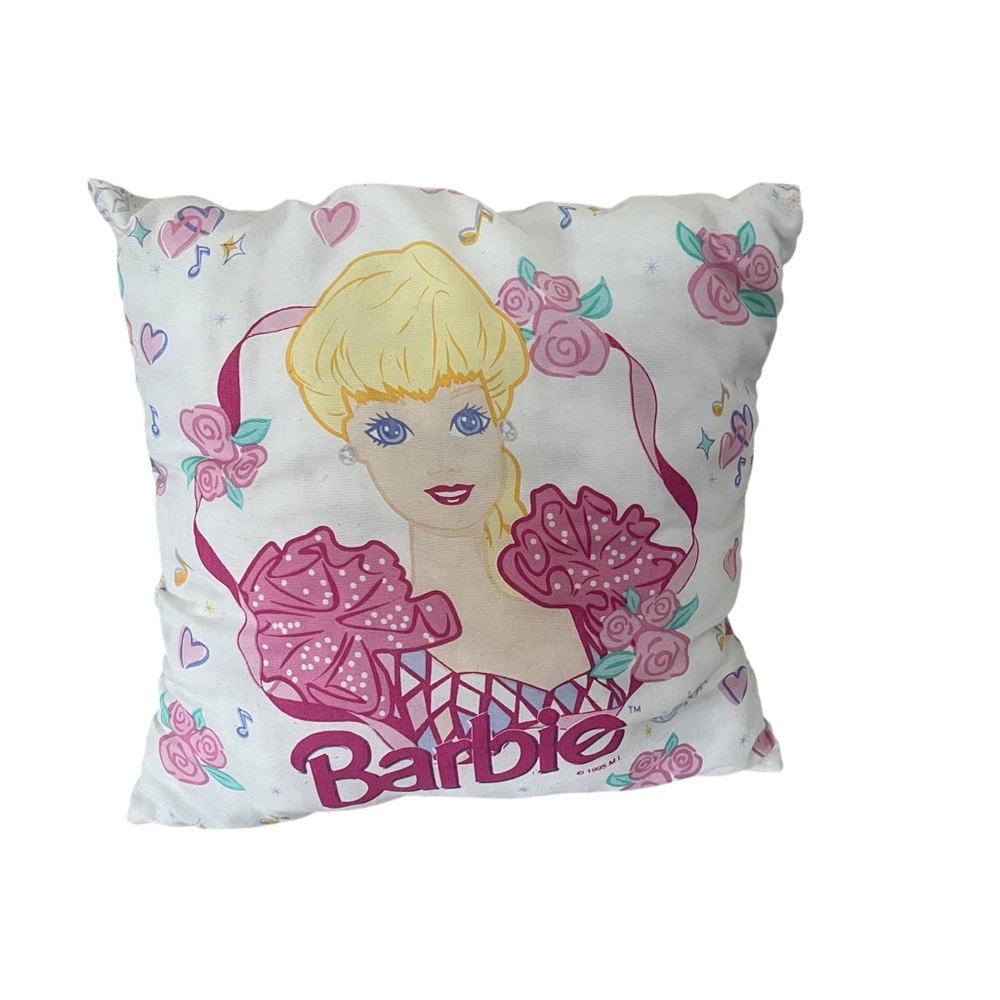 Vintage 1995 Ballerina Barbie Throw Pillow
